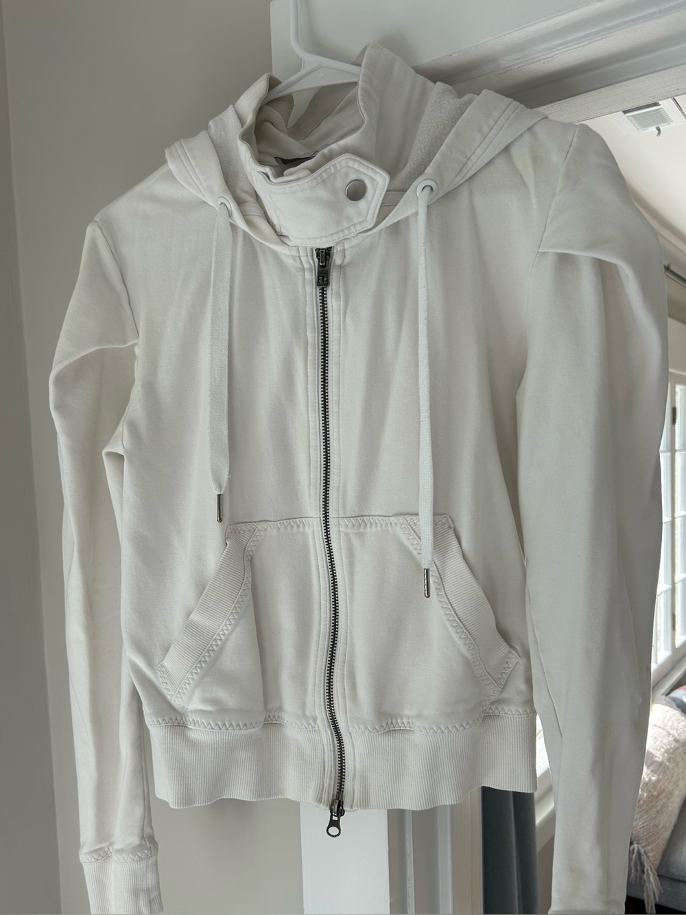 Adidas by Stella McCartney White Hooded Zip Sweatshirt